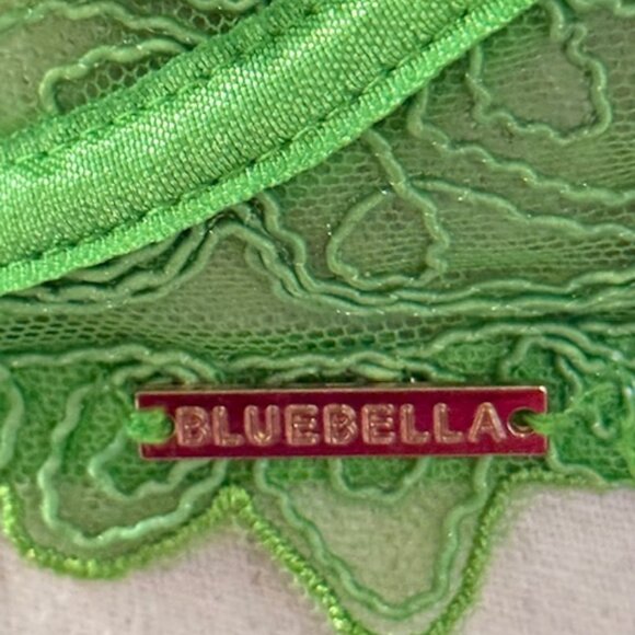 Bluebella Audrey Sheer Lace Non Padded Balcony Underwired Bra In Green 34D NWT - Picture 9 of 15